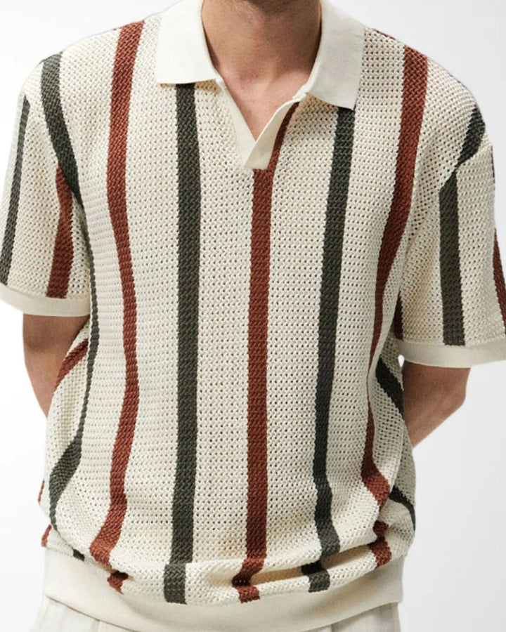 Taveren Pointelle Stripe Polo product image 2