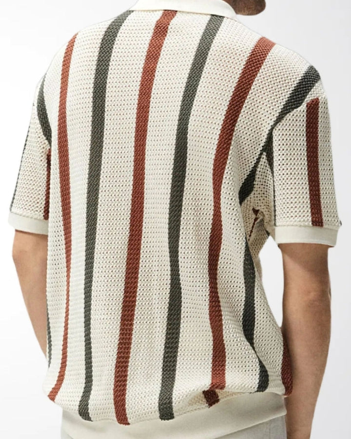 Taveren Pointelle Stripe Polo product image 3