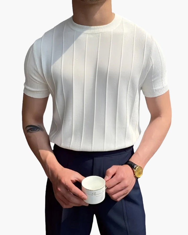 Tavian Vertical-Rib Knit T-Shirt product image 4