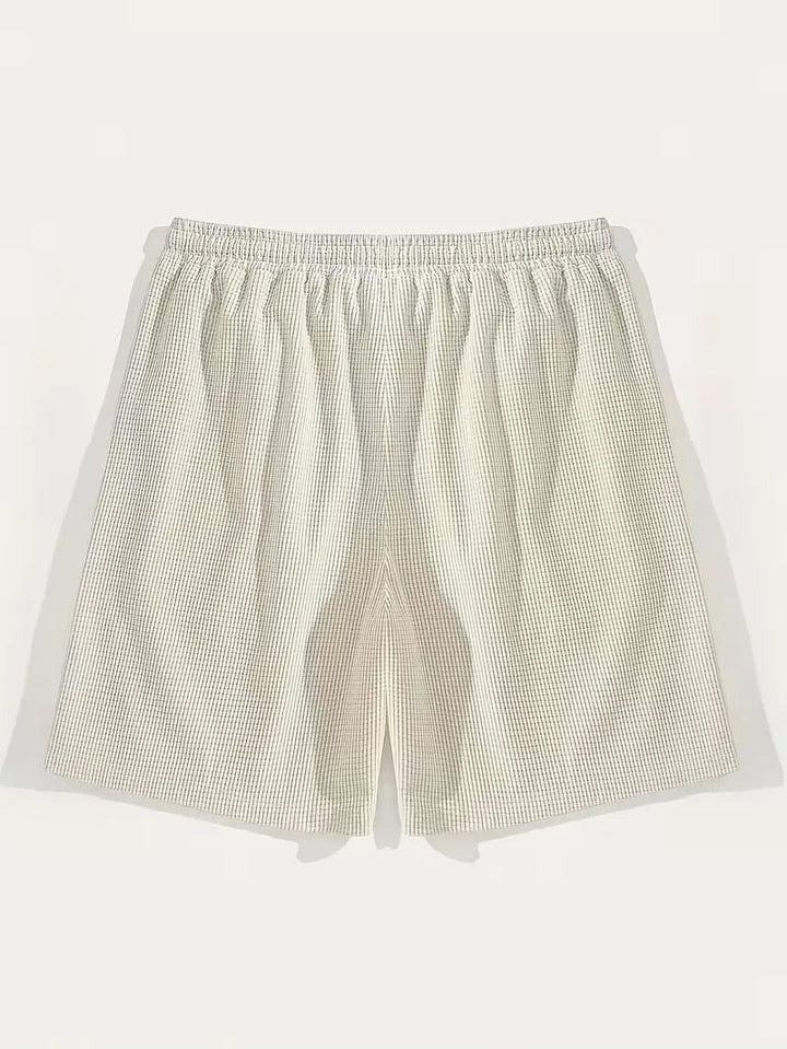 Tavren Waffle-Texture Drawstring Shorts product image 4