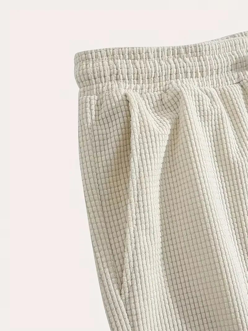 Tavren Waffle-Texture Drawstring Shorts product image 5