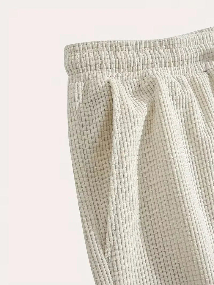 Tavren Waffle-Texture Drawstring Shorts product image 5
