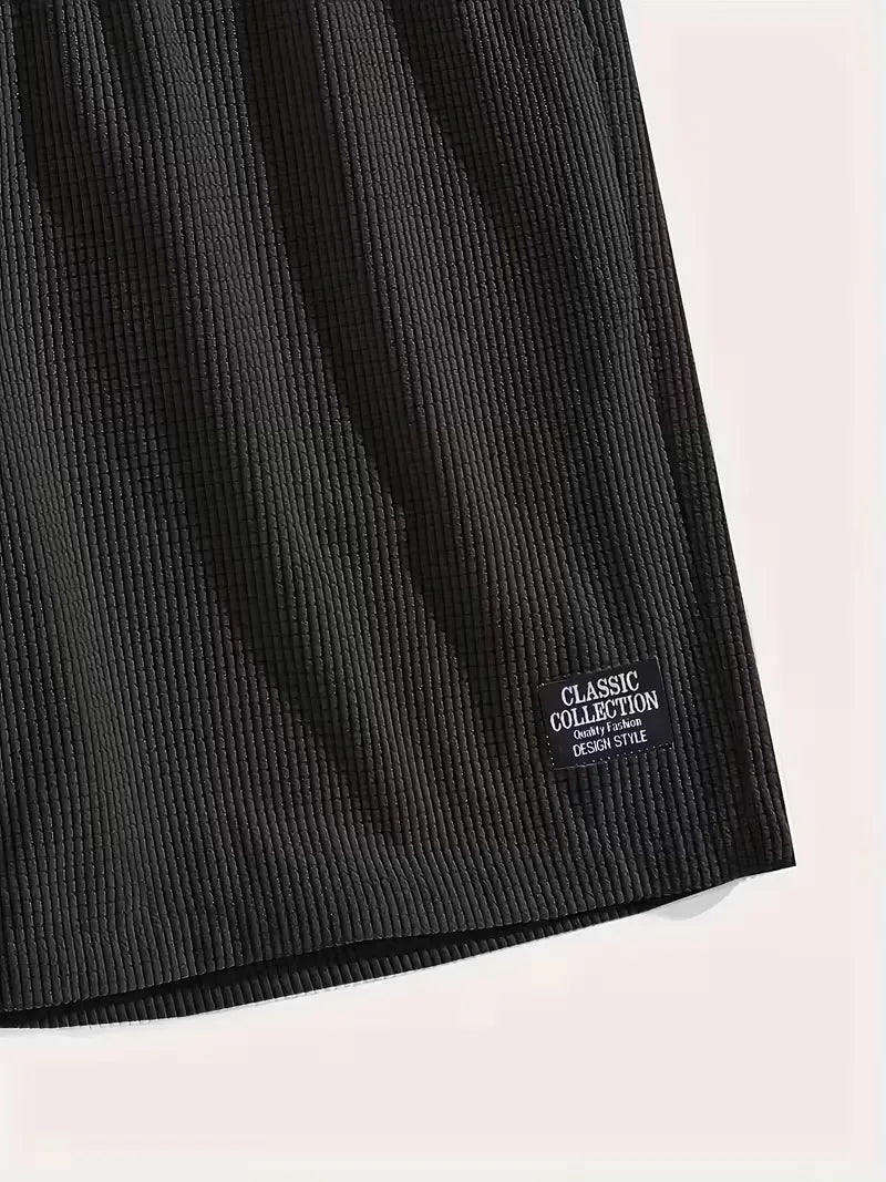 Tavren Waffle-Texture Drawstring Shorts product image 8