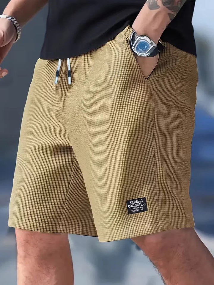 Tavren Waffle-Texture Drawstring Shorts product image 10
