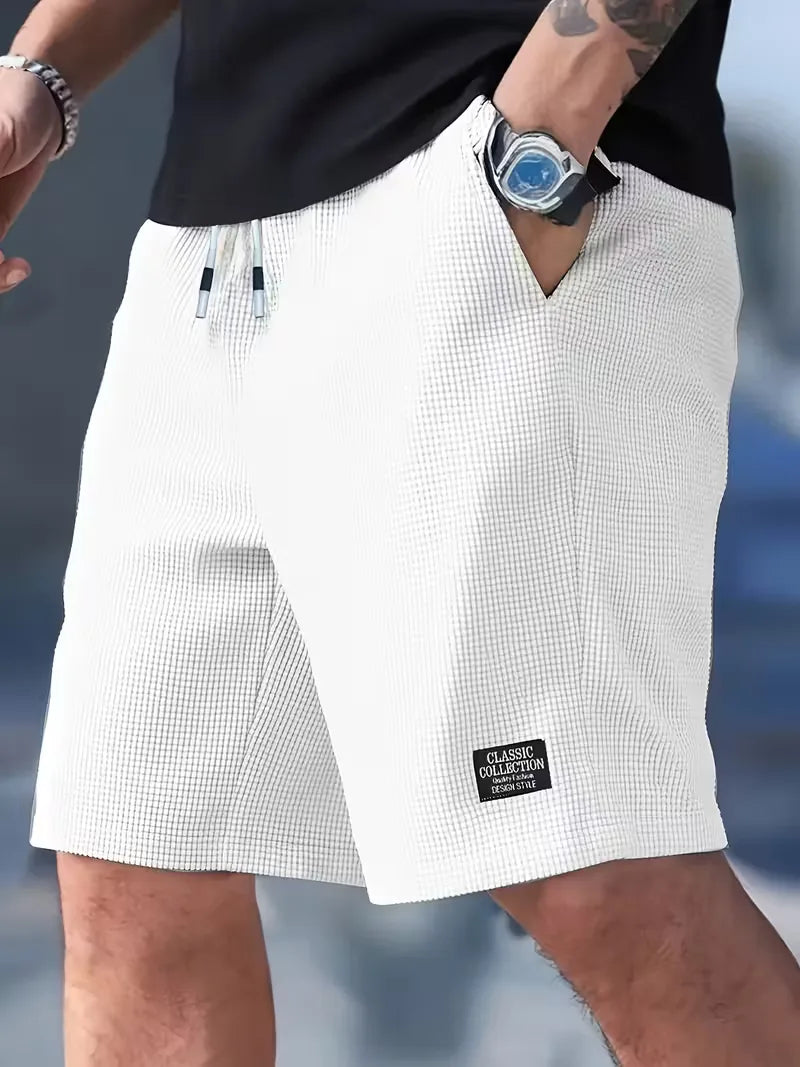 Tavren Waffle-Texture Drawstring Shorts product image 12