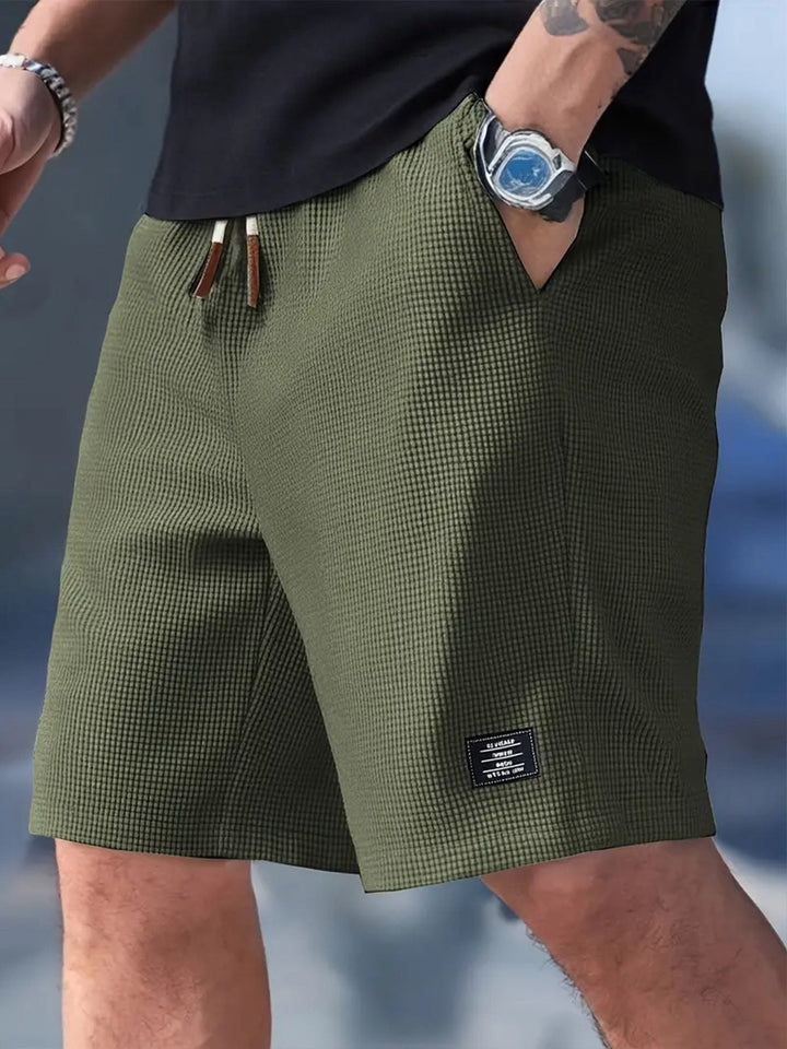 Tavren Waffle-Texture Drawstring Shorts product image 15
