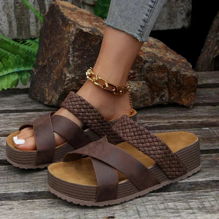 Thalia Woven Platform Sandals product image 1