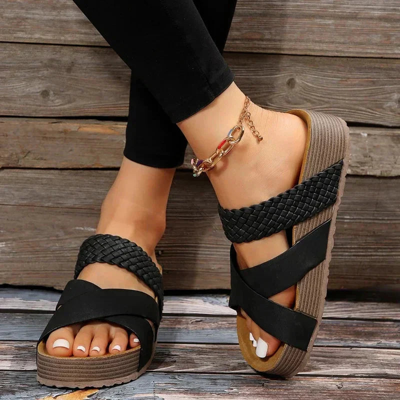 Thalia Woven Platform Sandals product image 3