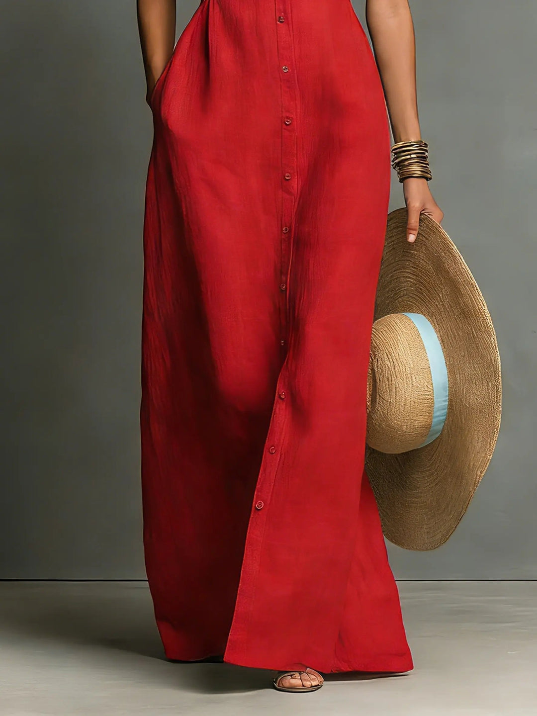 Valeria Sleeveless Maxi Shirt Dress product image 6
