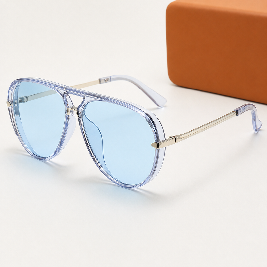 Veyran Gradient Sunglasses in Crystal Blue