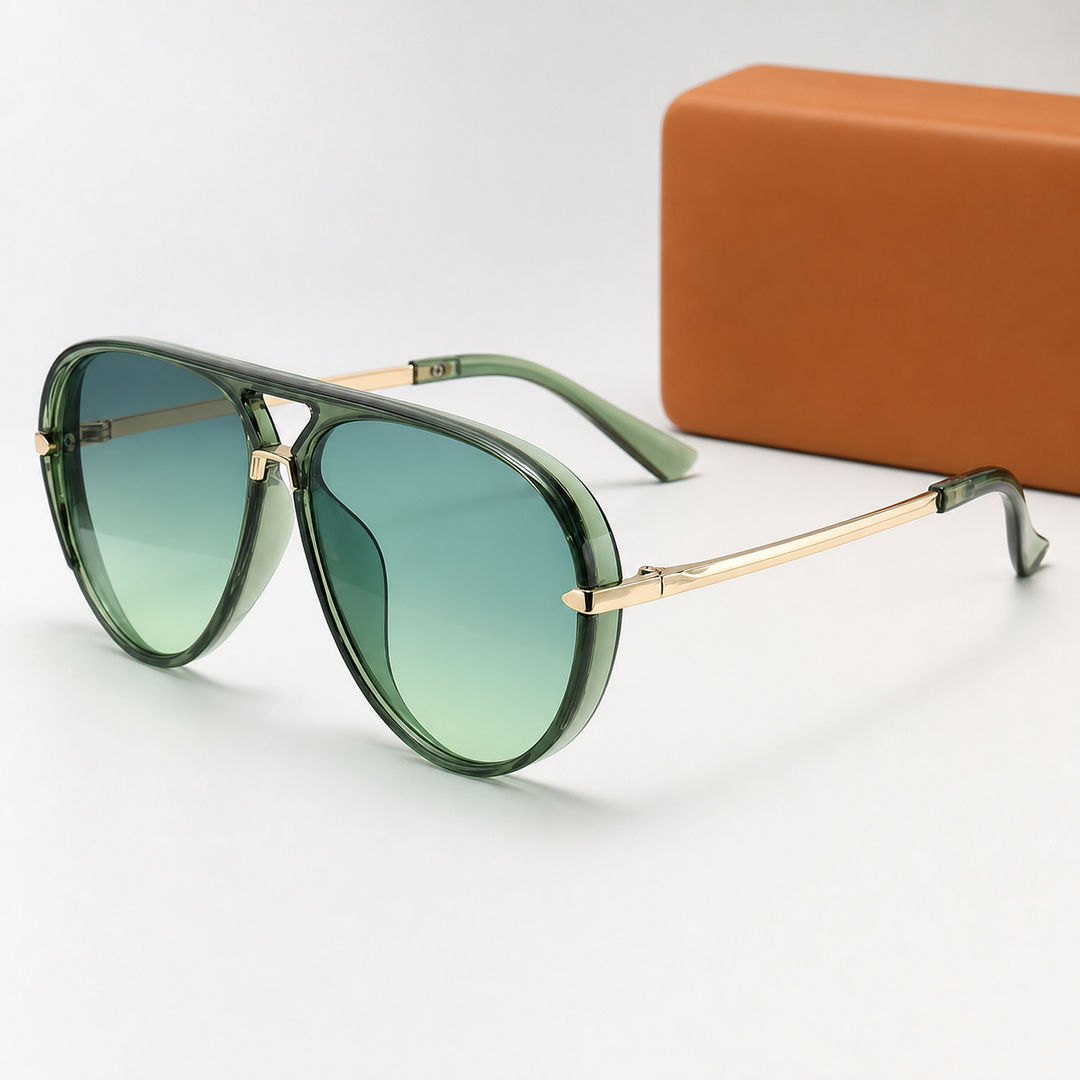 Veyran Gradient Sunglasses in Green