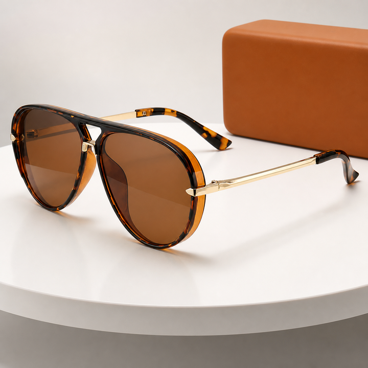 Veyran Gradient Sunglasses in Tortoise Brown